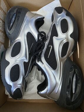 Nike Silver and Black Air Max Muse Sneakers